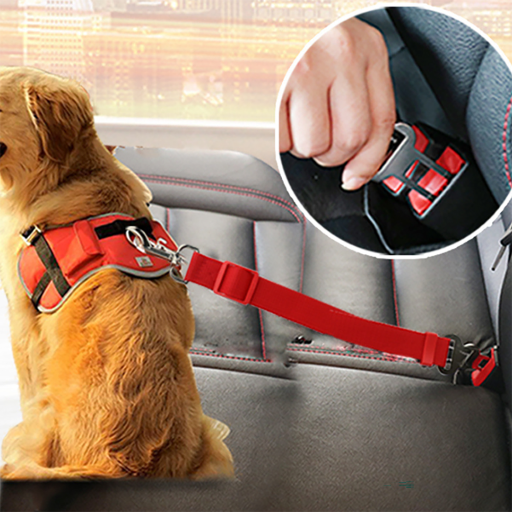 Adjustable Dog Cat Car Safety Belt Pet