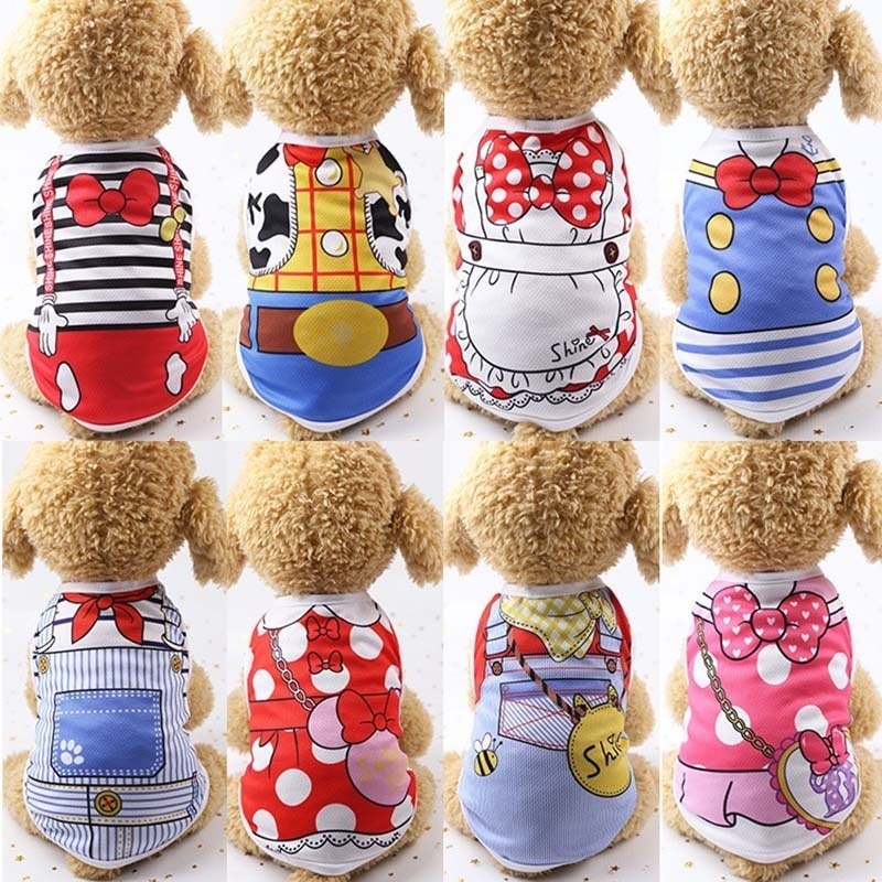 Cartoon Dog Clothes For Small Dogs